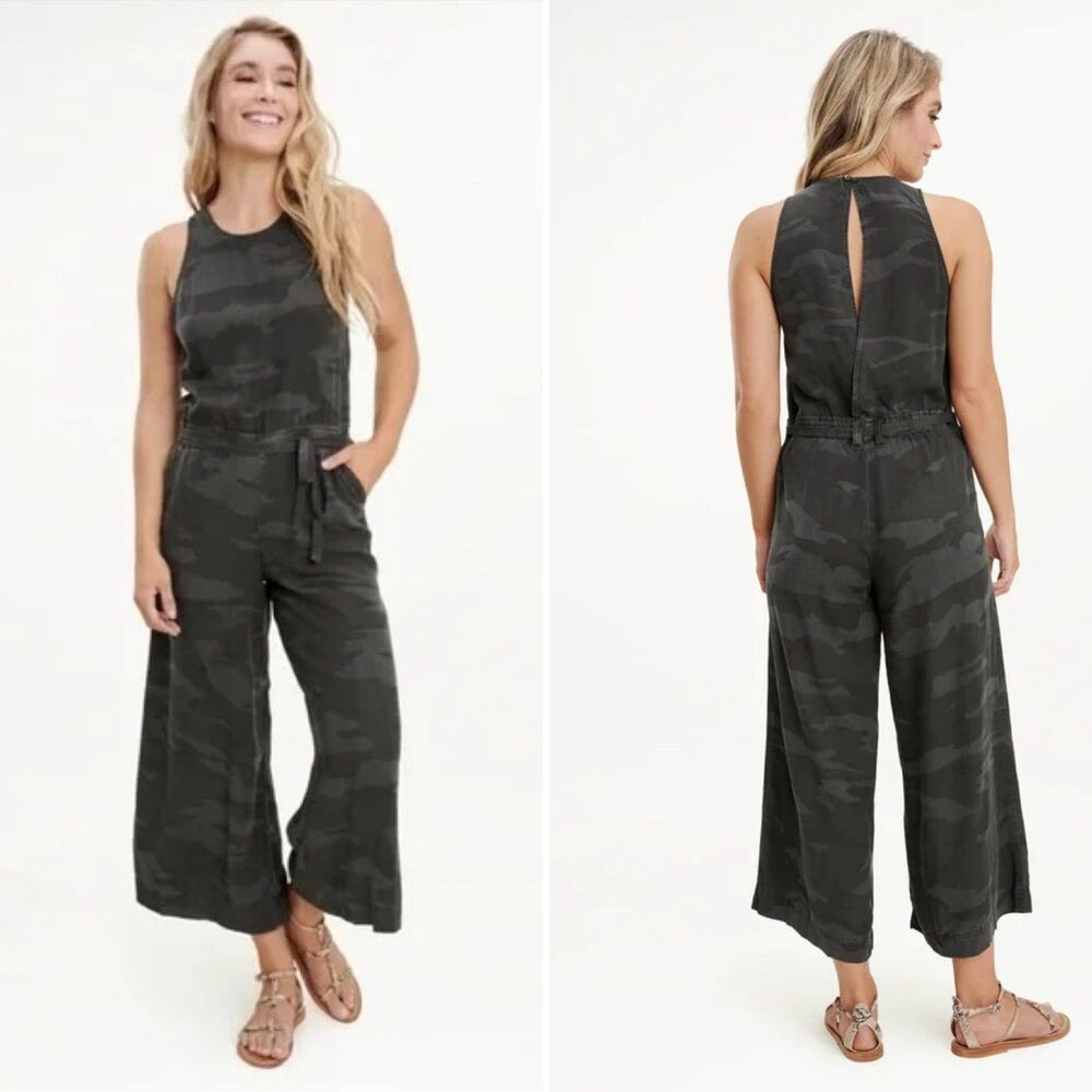 Splendid Jumpsuit S Camouflage Somerset Wide Leg